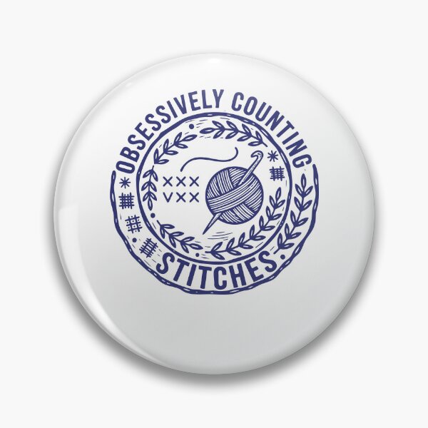 Item preview, Obsessively Counting Stitches Funny Crochet Lover designed and sold by LuminOrb.