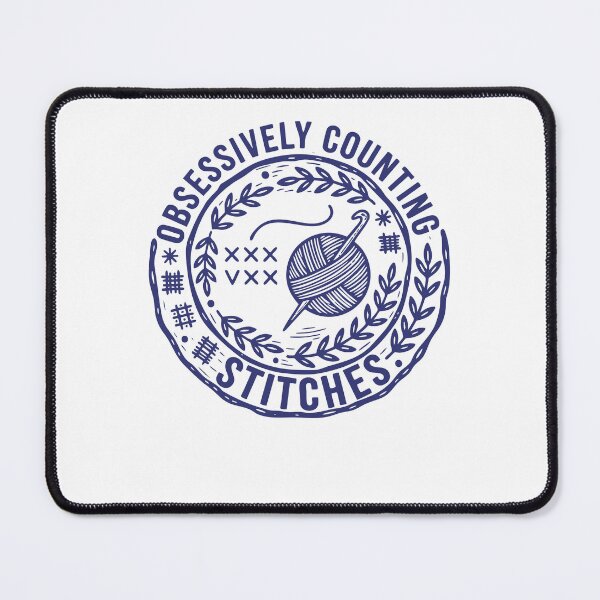 Item preview, Obsessively Counting Stitches Funny Crochet Lover designed and sold by LuminOrb.