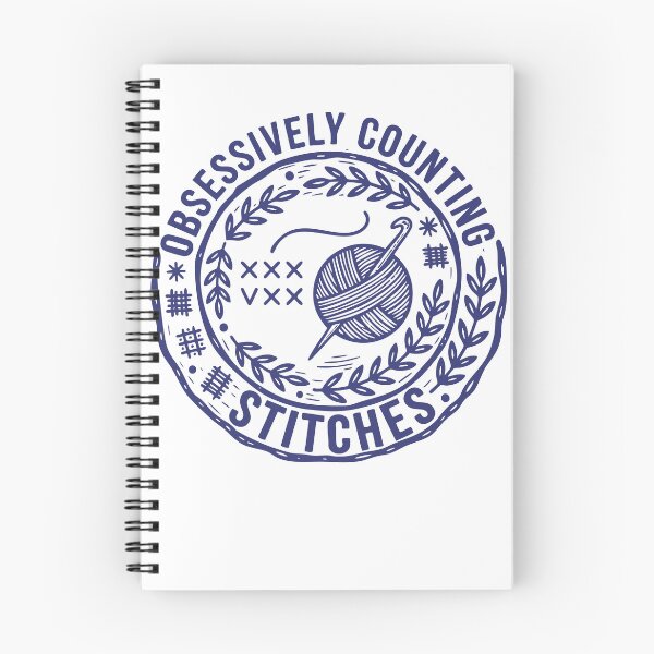 Item preview, Obsessively Counting Stitches Funny Crochet Lover designed and sold by LuminOrb.