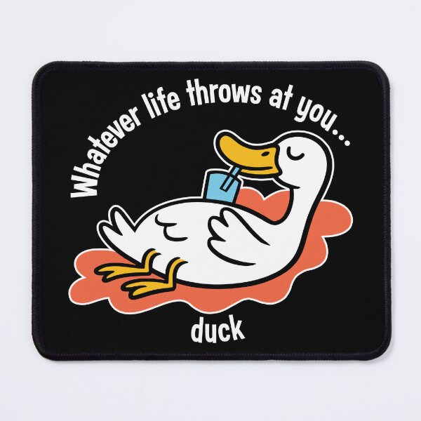 Item preview, "Whatever life throws at you, duck" funny pun t-shirt designed and sold by ArthousePromos.