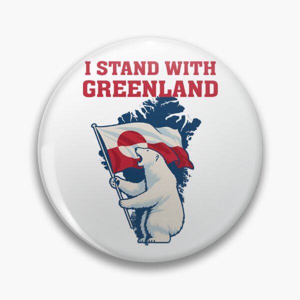 Item preview, I Stand With Greenland Flag Bear Support Greenlanders designed and sold by Alluka Brand.