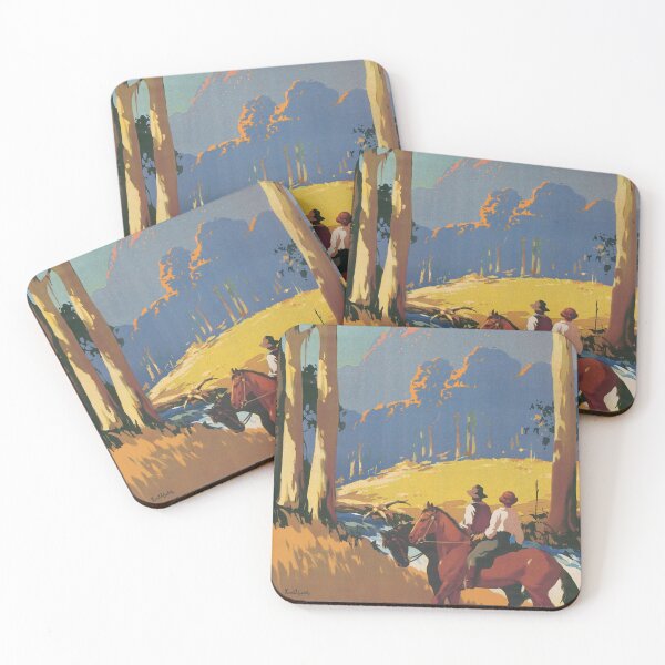 Item preview, Bush Riders Australian Tourism Poster designed and sold by marcolando.