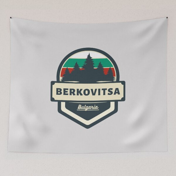 Item preview, Berkovitsa Bulgaria | Retro Vintage Travel Badge designed and sold by World Designs.
