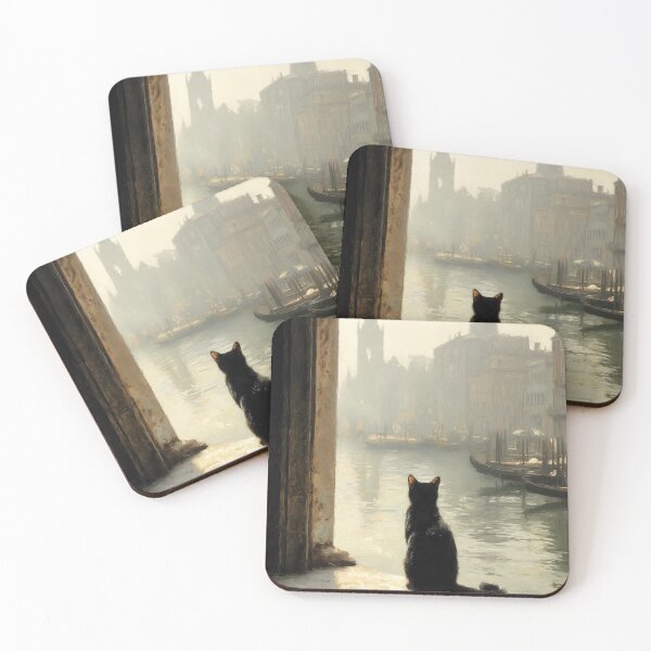 Item preview, Cat Overlooking a Venetian Canal designed and sold by lautir.