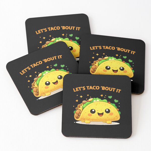 Item preview, Let’s Taco ’Bout It Cute Taco Shirt designed and sold by Papier Atelier Art.