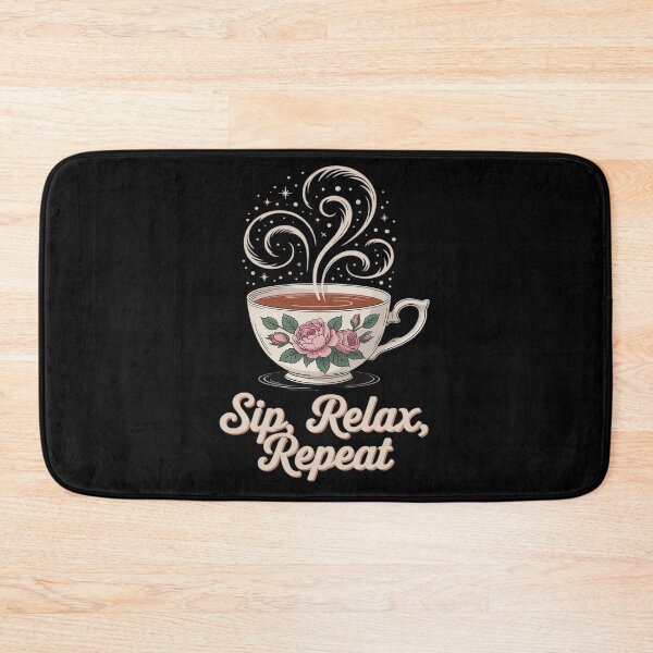 Item preview, Sip Relax Repeat Tea Lover Cozy Vibes designed and sold by Voidbinder.