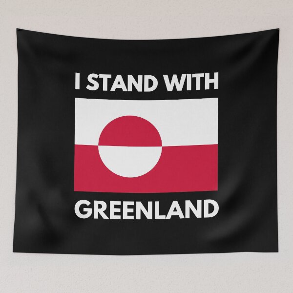 Item preview, I STAND WITH GREENLAND designed and sold by ProgressiveMob.