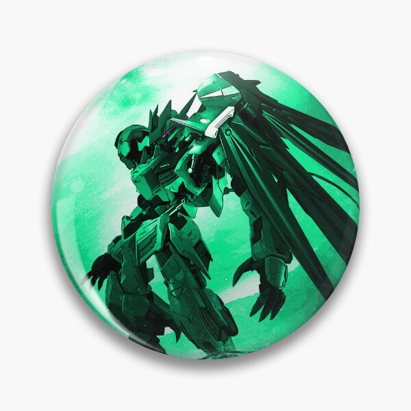 Item preview, green Barbatos Noir Gundam Digital Artwork full colour designed and sold by sabartgunpla.