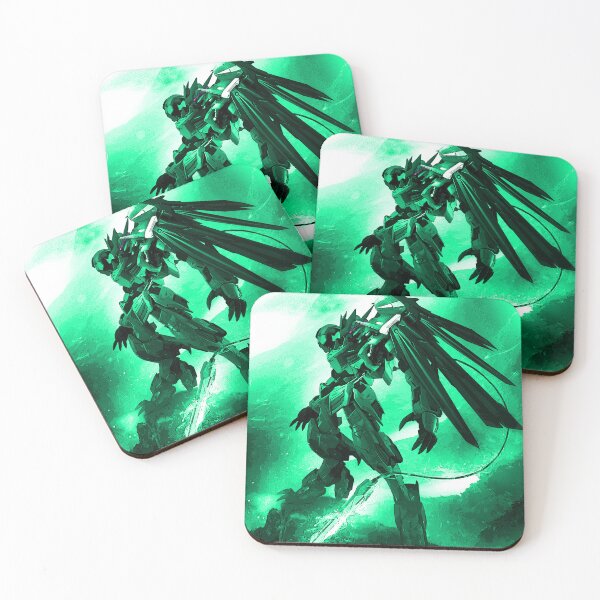 Item preview, green Barbatos Noir Gundam Digital Artwork full colour designed and sold by sabartgunpla.