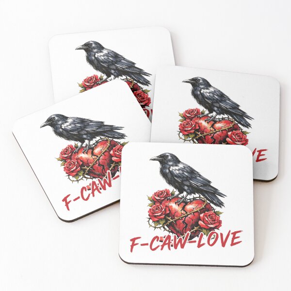 Item preview, Funny Raven Crow Rose Heart Gothic Pun Graphic Valentines designed and sold by Arens ★★★★★.