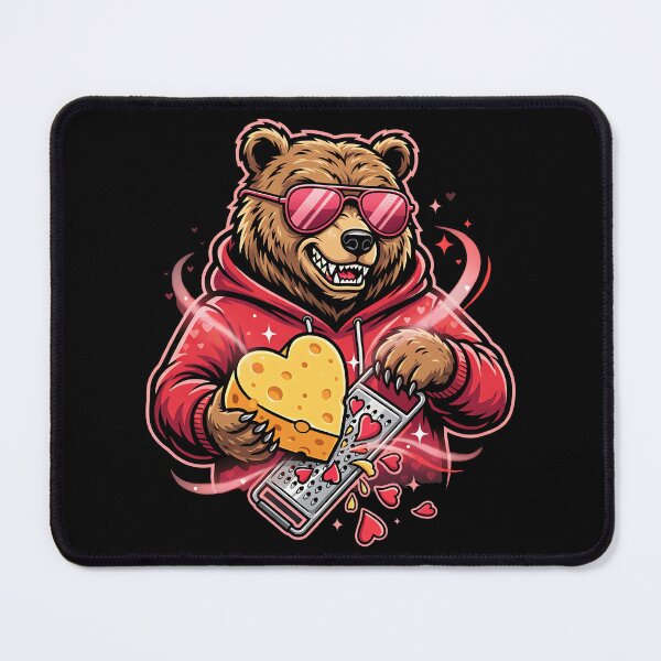 Item preview, Funny Bear With Cheese Grater Hat Valentine Cheesy Retro designed and sold by Arens ★★★★★.