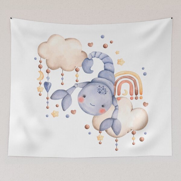 Item preview, Whimsical Scorpion in the Clouds designed and sold by paulrommer.