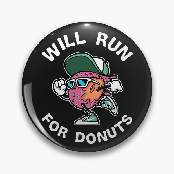 Item preview, Runner Will Run for Donuts Funny Runner Marathon Running designed and sold by RobertKnow.