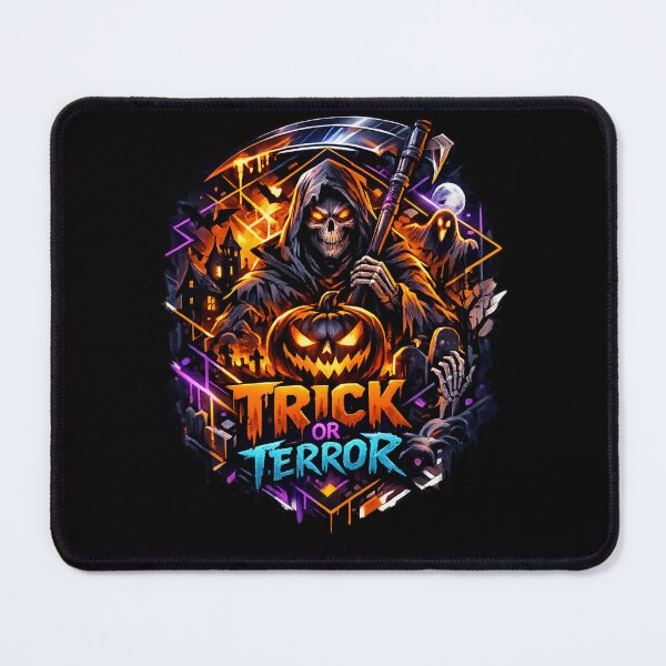 Item preview, Trick or Terror – Dark Halloween Reaper Pumpkin Art designed and sold by KapiPrint.