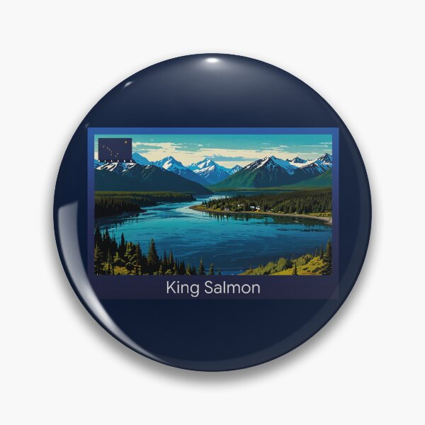Item preview, King Salmon Alaska Travel designed and sold by Thistle-TShop.