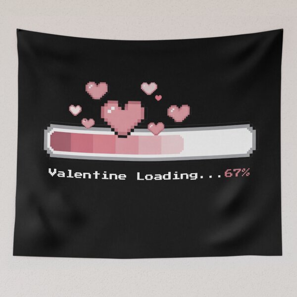 Item preview, Pixel Love Meter 6 7 % – Cute Pixel Art Heart Loading Bar for Gamers & Couples designed and sold by MORIANZPOD.