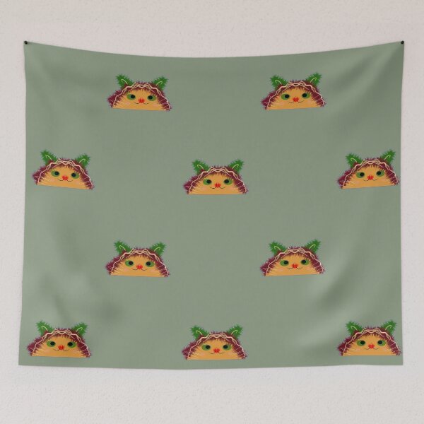 Item preview, Cute Taco Cat – Kawaii Food Cat Illustration Funny Cat Lover Design designed and sold by HopeAndHustle.