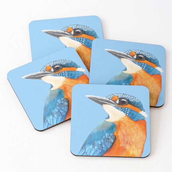 Item preview, Common Kingfisher: Bright Blue Flash by the Water's Edge designed and sold by art-elodie-g.