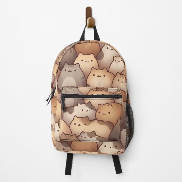 Item preview, Cute Kawaii Cats Pile Pattern – Cozy Neutral Tones designed and sold by v1per4ever.