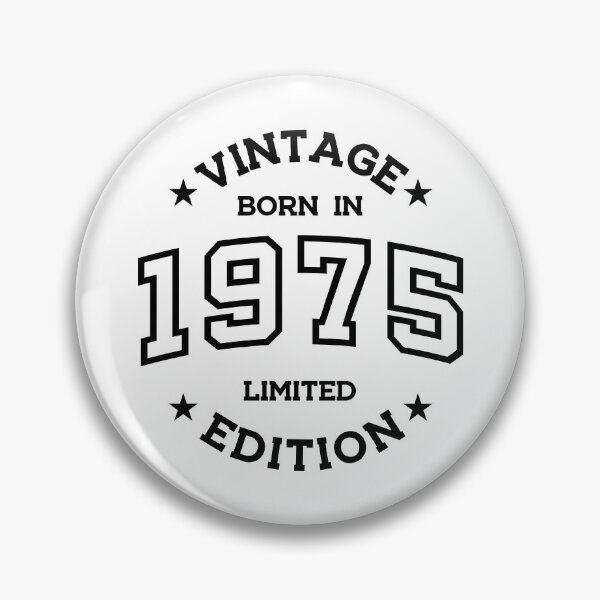 Item preview, Born in 1975 - Retro Style Print Black designed and sold by Viktor Milana.