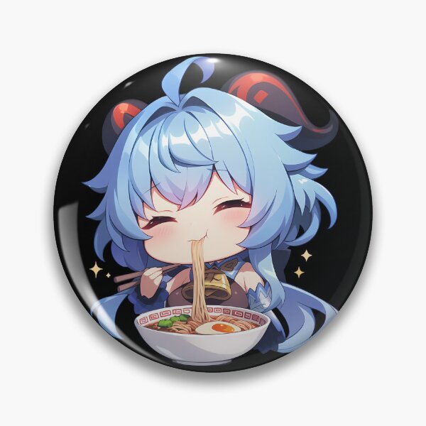Item preview, Game Ganyu Genshin Impact Kawaii Ramen Work Break designed and sold by mildaclairmo.