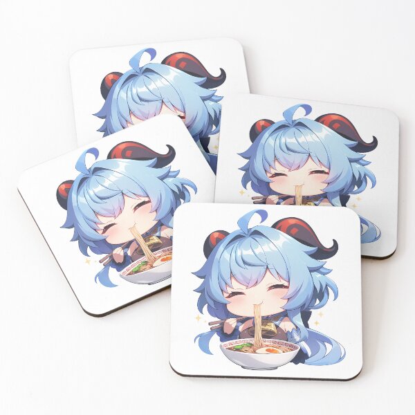 Item preview, Game Ganyu Genshin Impact Kawaii Ramen Work Break designed and sold by mildaclairmo.