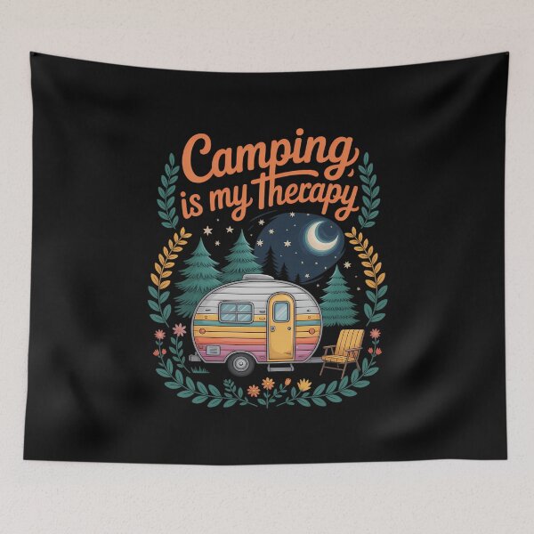Item preview, Camping Therapy Cute designed and sold by SyncSusscess.