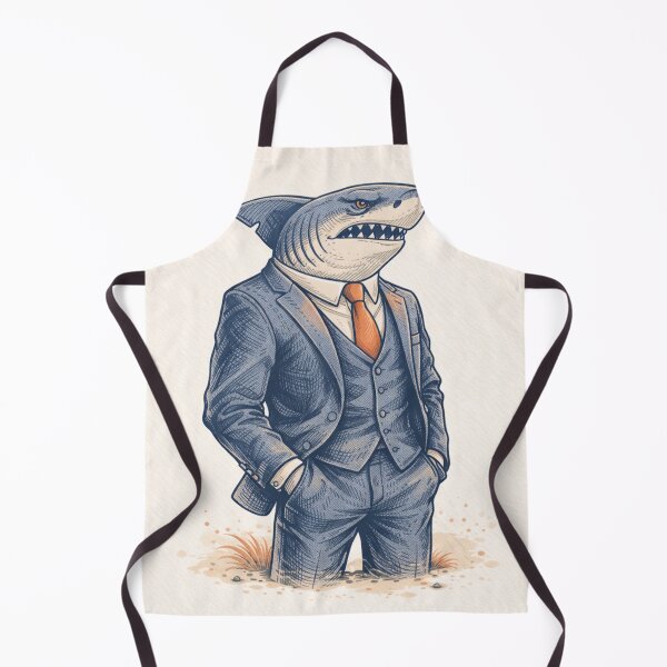 Item preview, Anthropomorphic Shark Illustration – Minimalist Character Design designed and sold by DrizzyV.
