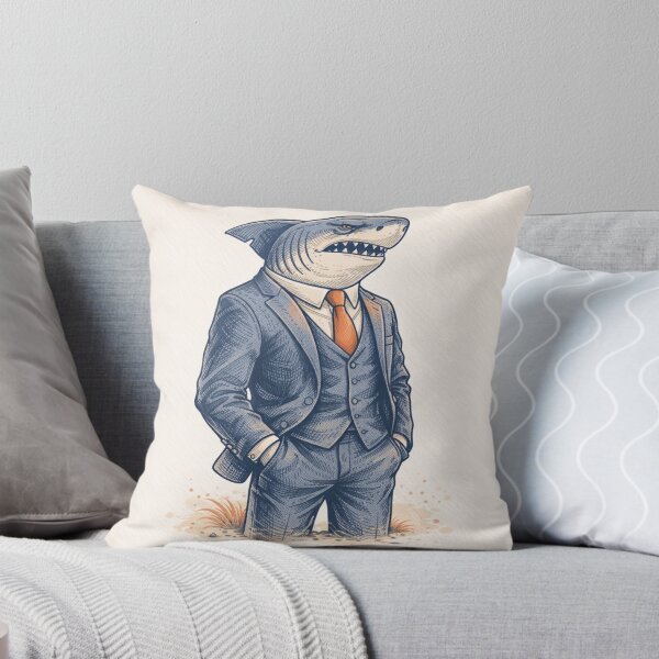 Item preview, Anthropomorphic Shark Illustration – Minimalist Character Design designed and sold by DrizzyV.