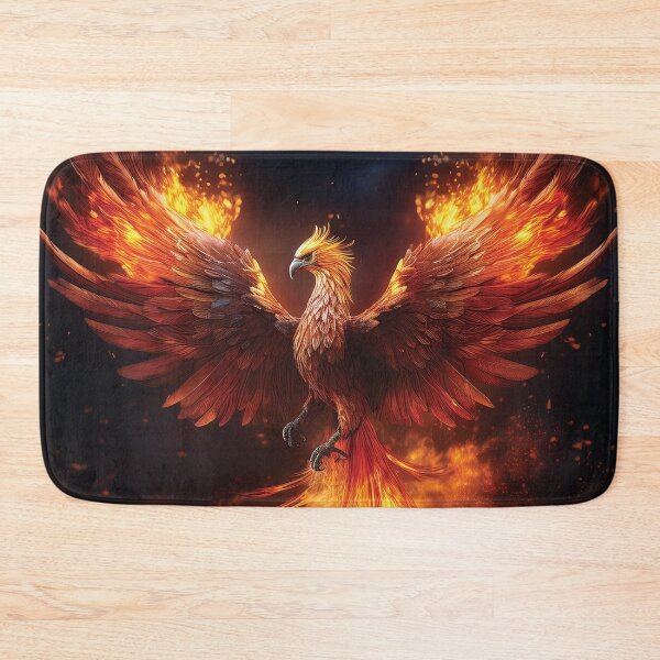 Item preview, Inferno Phoenix – Majestic Fire Bird Mythology Fantasy Art designed and sold by MDKey DESIGN.
