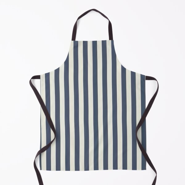 Item preview, Navy Blue and Off-White Vertical Stripes Minimalist Pattern designed and sold by T-I-D-E.