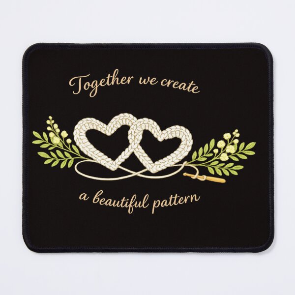 Item preview, Together We Create a Beautiful Pattern – Crochet Hearts with Acacia Flowers designed and sold by FrameFlow.