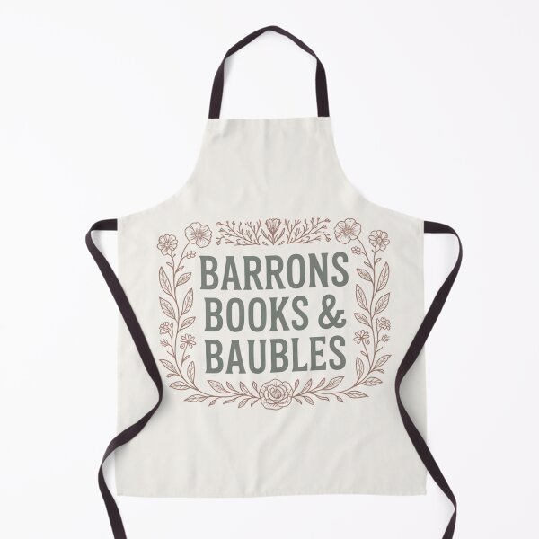 Item preview, Barrons Books & Baubles Floral Vintage | Classic Bookshop Logo with Botanical Frame | Book Lover Aesthetic designed and sold by loccotown168.