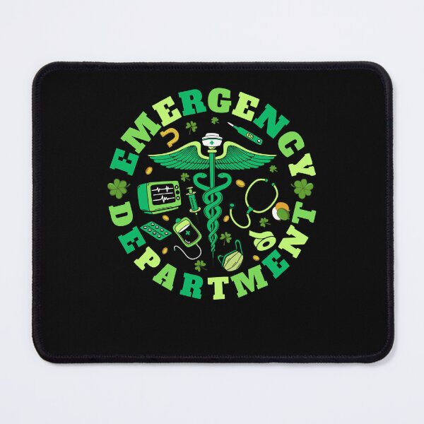 Item preview, Emergency Department Nurse Shamrock ER RN ED St Patricks Day designed and sold by jakaun.