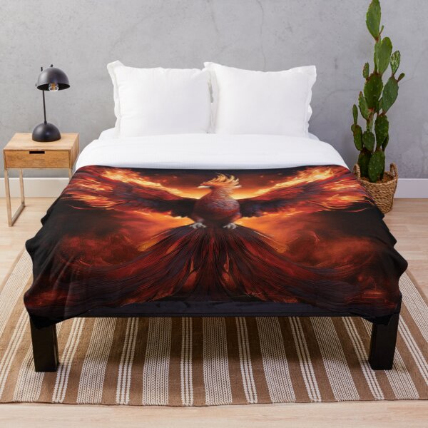 Item preview, Ascension of the Fire Phoenix - Epic Dark Fantasy designed and sold by MDKey DESIGN.