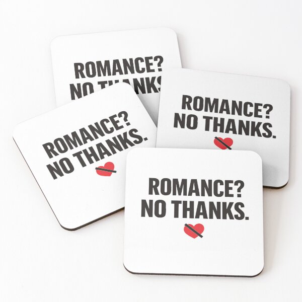 Item preview, Romance? No Thanks Anti-Valentine Typography with No-Love Heart designed and sold by Lumiart1408.