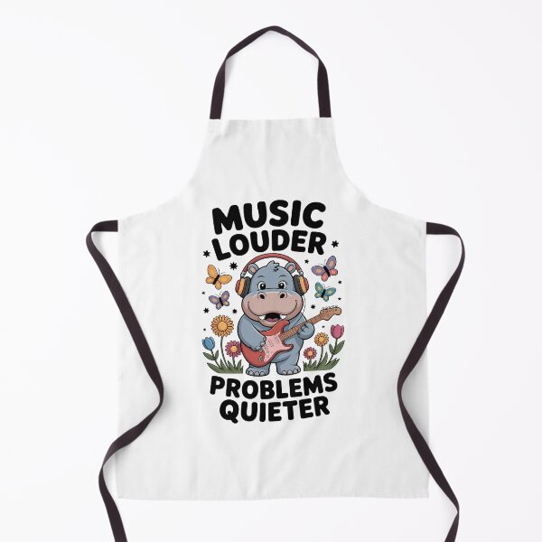 Item preview, Cute Hippo Guitarist - National Guitar Day designed and sold by Art-Arcade6.