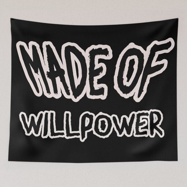 Item preview, Made of Willpower – Gym & Motivation Statement designed and sold by Unikat.SE.