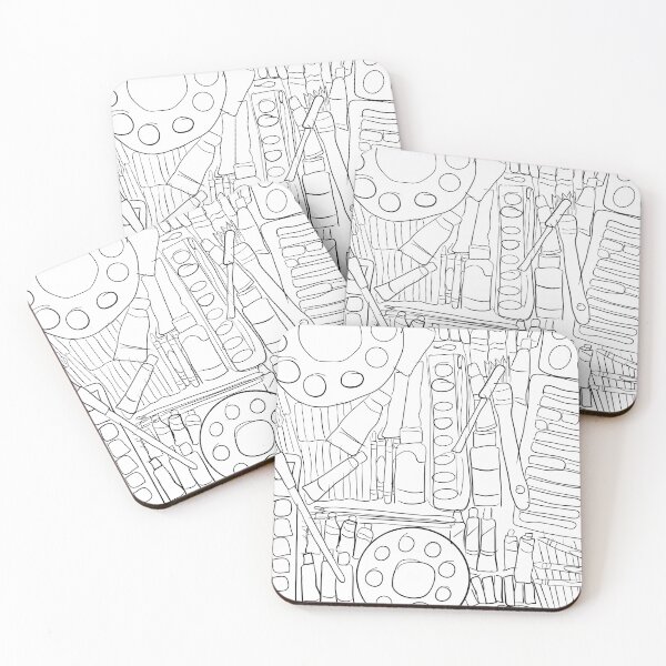 Item preview, I’m Addicted.... To Art Supplies Black and White Version designed and sold by km83.