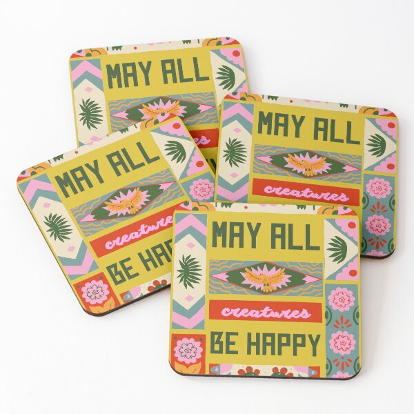 Item preview, Metta meditation: May all creatures be happy  designed and sold by soupbreakfast.
