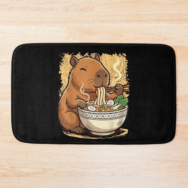 Item preview, Capybara Eating Ramen Noodles Art for Men Women Kids , Capybara Gift Lover  designed and sold by DZIRI NAJAT.