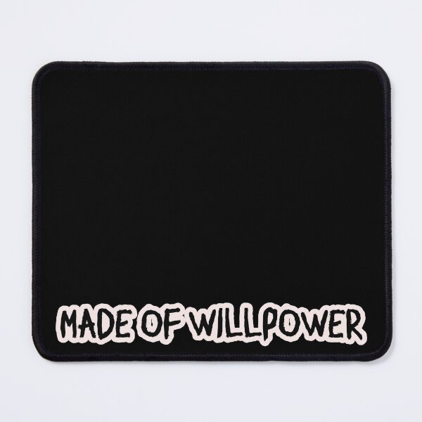 Item preview, Made of Willpower – Gym Motivation Statement designed and sold by Unikat.SE.