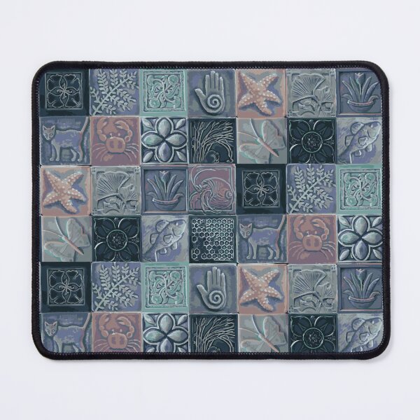 Item preview, Coastal Mosaic Tiles designed and sold by heyitsrana.