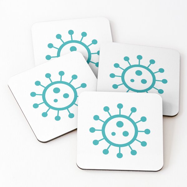Item preview, COVID-19 Virus Icon Sticker – Coronavirus Symbol (Teal) designed and sold by DianeLees.