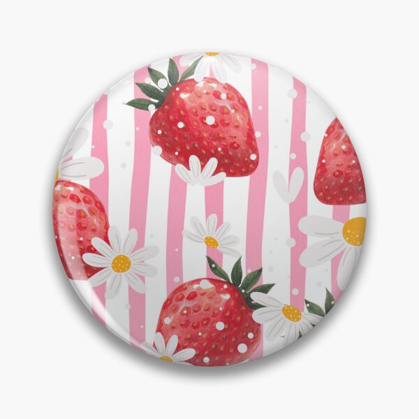 Item preview, Strawberries and camomiles designed and sold by ByBevy.