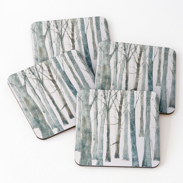 Item preview, Abstract Forest in Winter designed and sold by Kathy Fairlamb.