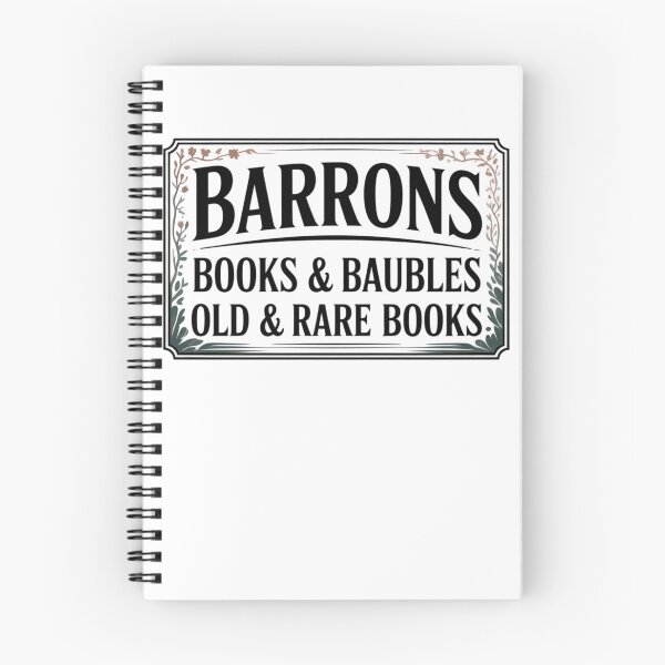 Item preview, Barrons Books & Baubles Old & Rare Books T-Shirt | Vintage Bookstore Sign | Dark Academia Literary Tee designed and sold by loccotown168.