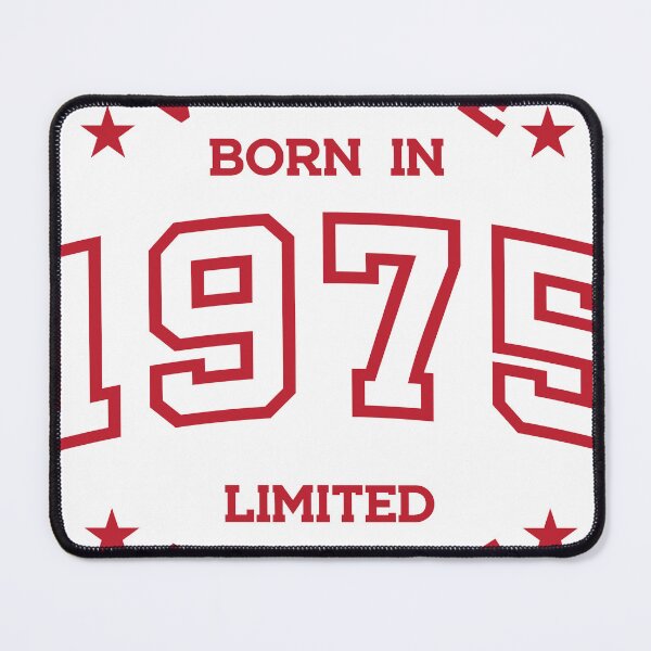 Item preview, Born in 1975 - Retro Style Print Red designed and sold by Viktor Milana.