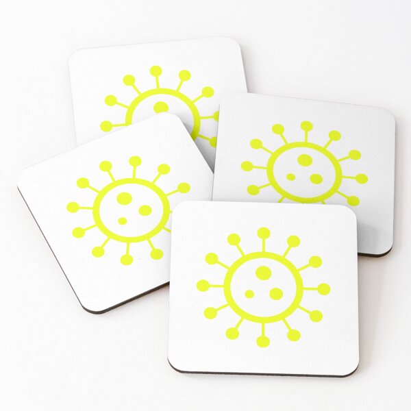 Item preview, COVID-19 Virus Icon Sticker – Coronavirus Symbol (Acid Yellow) designed and sold by DianeLees.