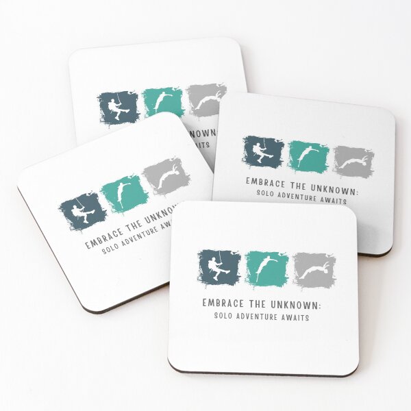 Item preview, Embrace the Unknown Solo Adventure Quote Design designed and sold by ETcompany.